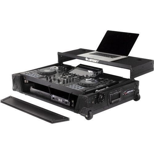  Odyssey Pioneer XDJ-RX3 Industrial Board Glide-Style Case with Wheels (1 RU, All Black)