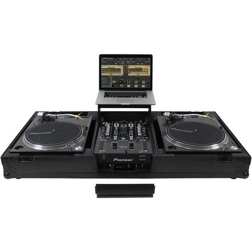  Odyssey Black Label - Universal Turntable DJ Coffin with Wheels & Glide Shelf