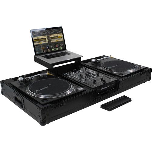  Odyssey Black Label - Universal Turntable DJ Coffin with Wheels & Glide Shelf