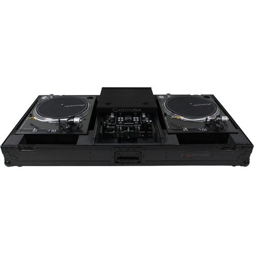  Odyssey Black Label - Universal Turntable DJ Coffin with Wheels & Glide Shelf