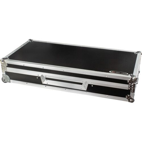  Odyssey DJ Coffin Case for Pioneer DJM-A9 / CDJ-3000 or Similar Size Gear (Silver on Black)