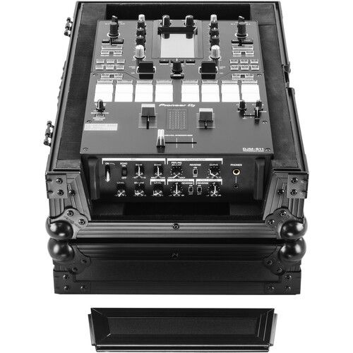  Odyssey Black Label Flight Case for Pioneer DJM-S11 Mixer (Black on Black)