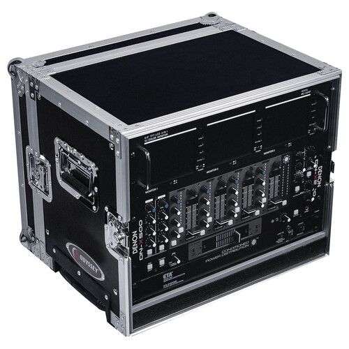  Odyssey FZER8HW Flight Zone Rolling Shallow Eight Space Special Effects Rack Case