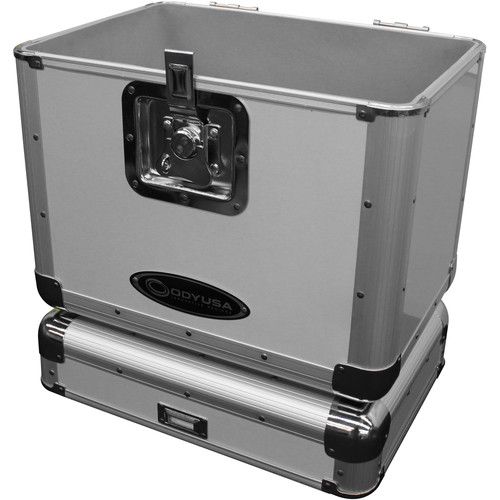  Odyssey Krom Series KLP2 Stackable Record/Utility Case (Silver)
