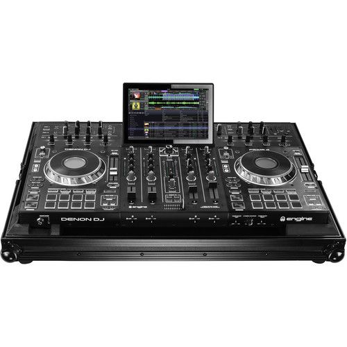  Odyssey Denon Prime 4 Low-Profile Flight Case (Black-Anodized Hardwire)