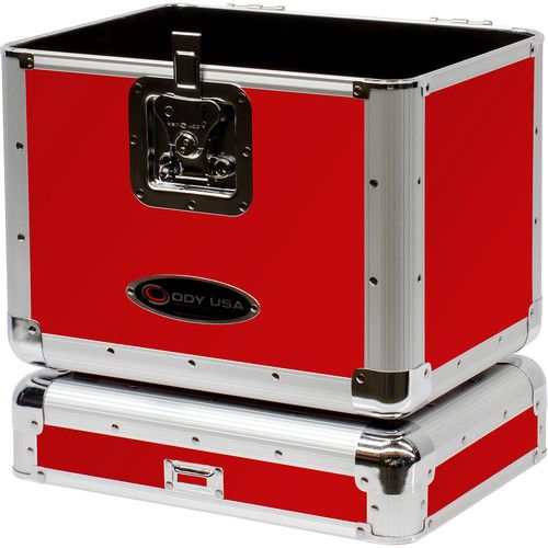  Odyssey Krom Series KLP2 Stackable Record/Utility Case (Red)