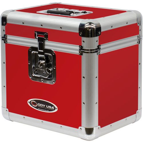  Odyssey Krom Series KLP2 Stackable Record/Utility Case (Red)