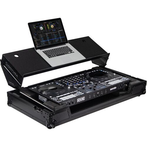  Odyssey RANE FOUR Flight Case with Angled Gliding Laptop Platform