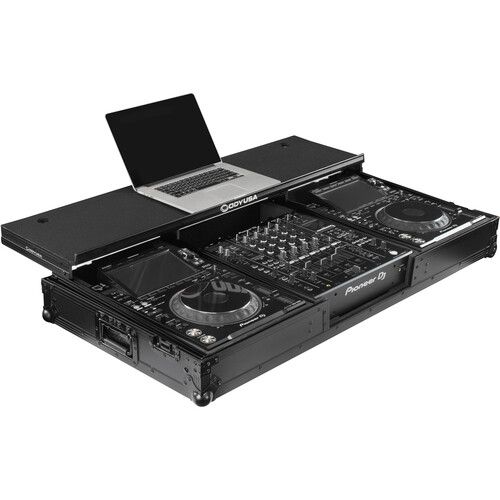  Odyssey Glide-Style DJ Coffin Flight Case with Wheels for DJM-A9 / CDJ-3000 or Similar Size Gear (Black Label)