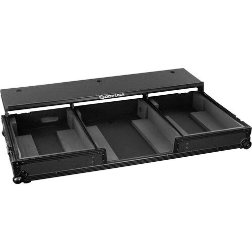  Odyssey Glide-Style DJ Coffin Flight Case with Wheels for DJM-A9 / CDJ-3000 or Similar Size Gear (Black Label)