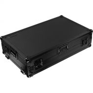 Odyssey Glide-Style Flight Case with Wheels and Laptop Platform for Pioneer DDJ-Rev7 (All Black)