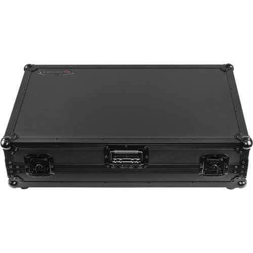  Odyssey Glide-Style Flight Case with Wheels and Laptop Platform for Pioneer DDJ-Rev7 (All Black)