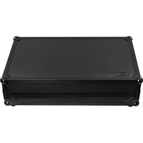  Odyssey Glide-Style Flight Case with Wheels and Laptop Platform for Pioneer DDJ-Rev7 (All Black)