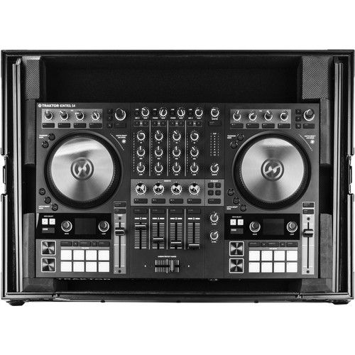  Odyssey Black Label Native Instruments Traktor Kontrol S4 MK3 Flight Case with Glide Platform (All-Black)