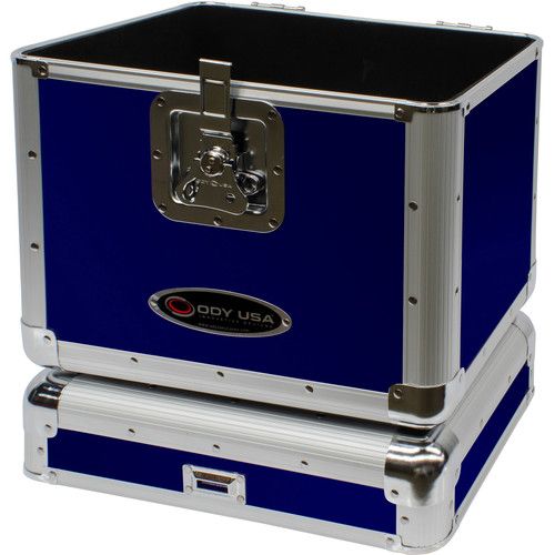  Odyssey Krom Series KLP2 Stackable Record/Utility Case (Blue)