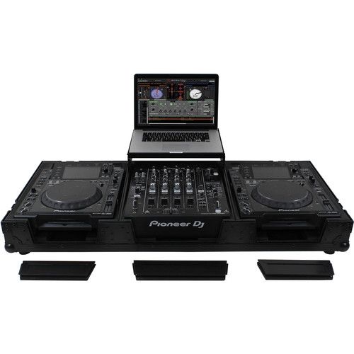  Odyssey Black Label Universal CD/Digital Media Player DJ Coffin with Wheels