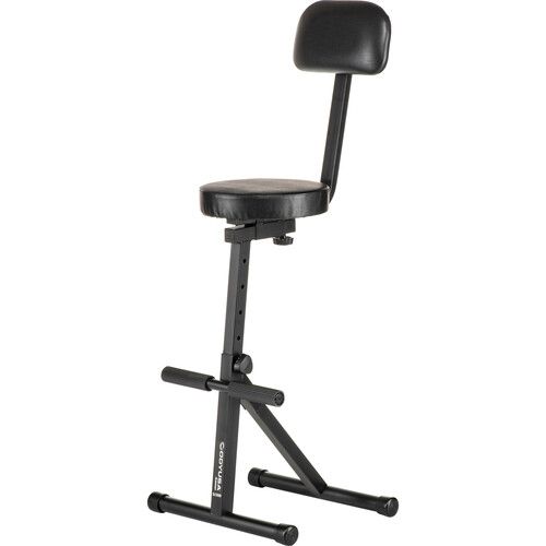  Odyssey Height-Adjustable DJ Chair (Black)