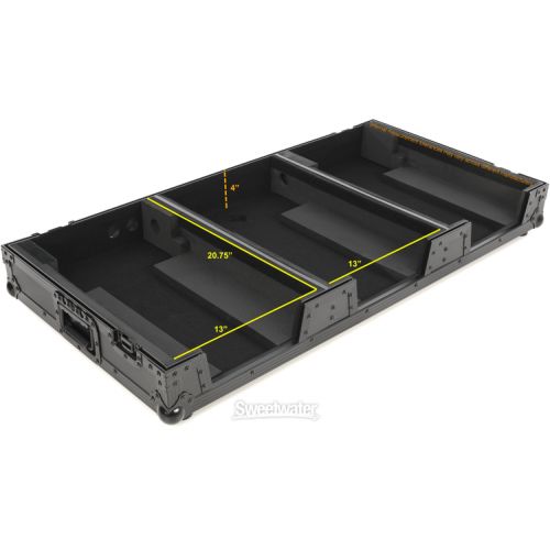  Odyssey FZ12CDJWXD2BL Coffin Case for 12-inch DJ Mixer and Dual Media Players