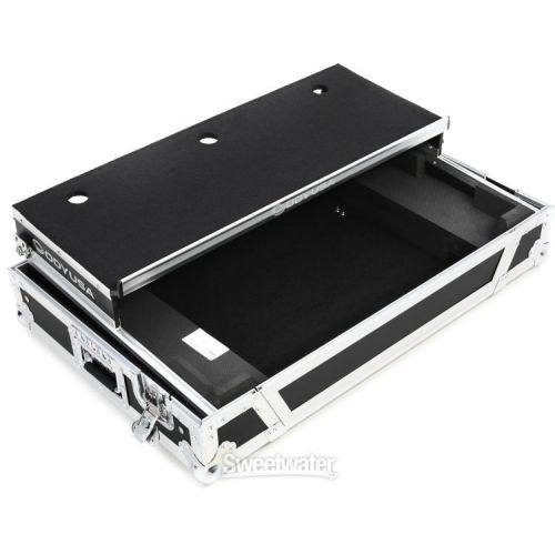  Odyssey FZGSFLX10W1M Glide-style Flight Case for Pioneer DJ DDJ-FLX10 with Wheels and 1U Rack