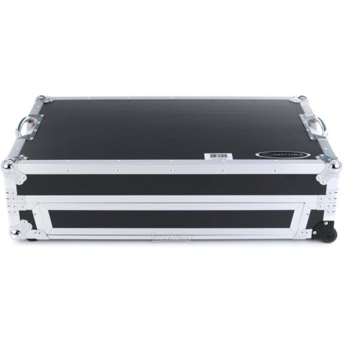  Odyssey FZGSRANE4W1 Glide-style Flight Case for Rane Four with Wheels and 1U Rack