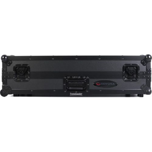  Odyssey FZGSRANE4W1BL Glide-style Flight Case for Rane Four with Wheels and 1U Rack - Black Label