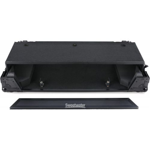  Odyssey FZGSXDJXZW1BL Black Label XDJ-XZ Glide-style Case With Wheels and 1U Rack