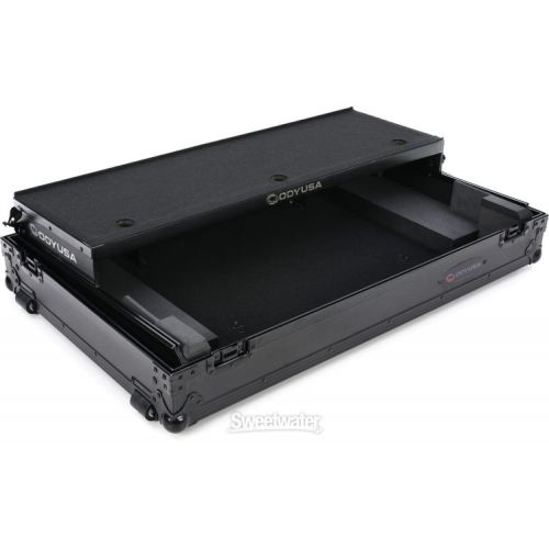  Odyssey FZGSXDJXZW1BL Black Label XDJ-XZ Glide-style Case With Wheels and 1U Rack