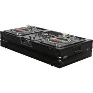 Odyssey FZBM10WBL Universal Turntable DJ Coffin with Wheels - Black Label