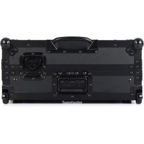  Odyssey FZGSRANE4W1BL Glide-style Flight Case for Rane Four with Wheels and 1U Rack - Black Label