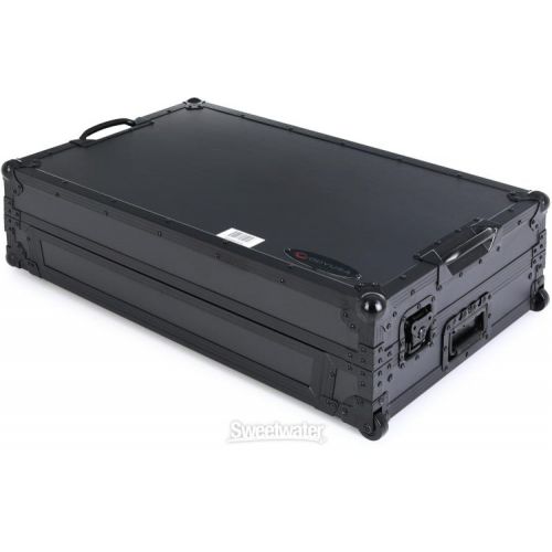  Odyssey FZGSRANE4W1BL Glide-style Flight Case for Rane Four with Wheels and 1U Rack - Black Label