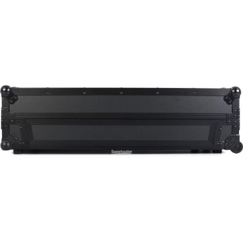  Odyssey FZGSRANE4W1BL Glide-style Flight Case for Rane Four with Wheels and 1U Rack - Black Label