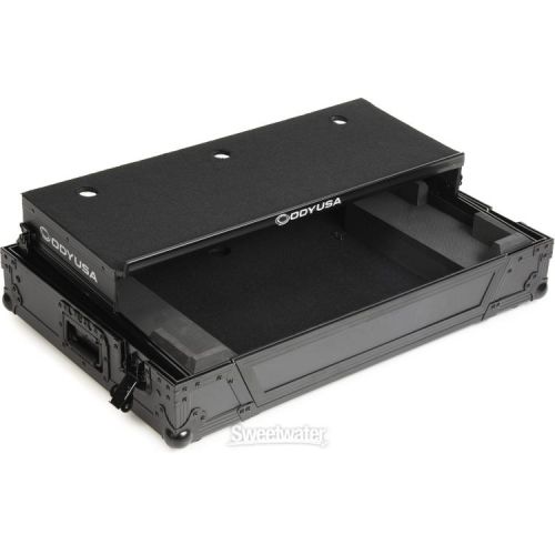  Odyssey FZGSDDJ1000W1BL Flight Zone Case with Glide Platform and 1U Rack Space - Black Label