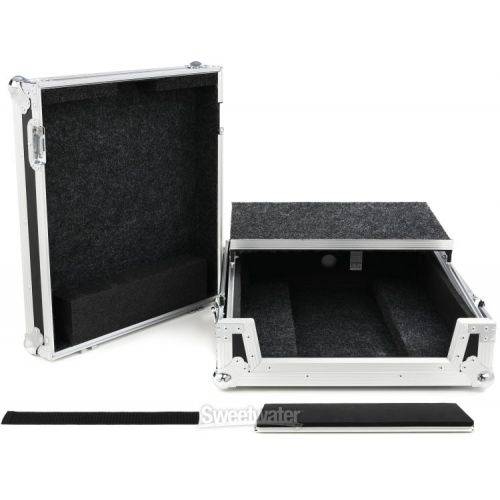  Odyssey FZGSDJMV10 ATA Flight Case with Glide Platform for Pioneer DJM-V10