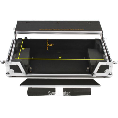  Odyssey FZGSDDJ1000W1 Flight Zone Case with Glide Platform and 1U Rack Space