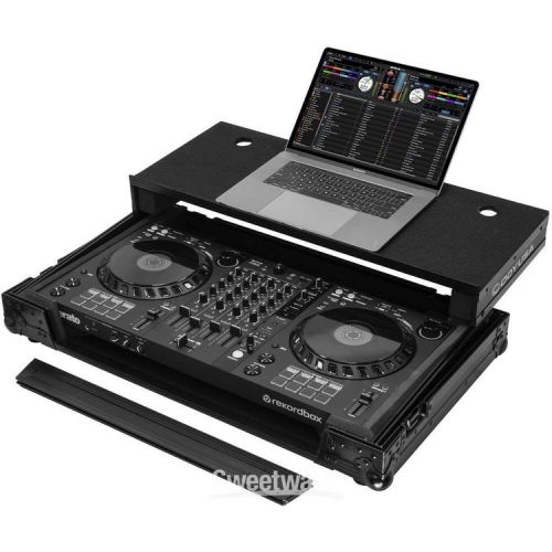  Odyssey FZGSDDJFLX6BL Flight Case with Glide Platform for Pioneer DJ DDJ-FLX6 - Black Label