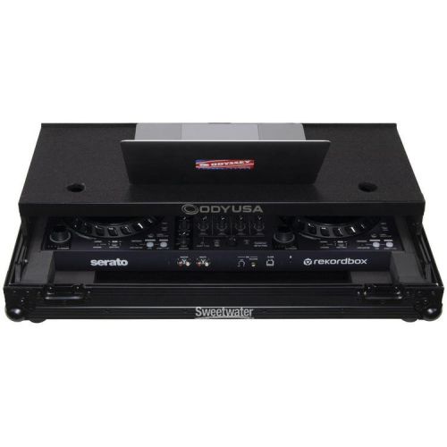  Odyssey FZGSDDJFLX6BL Flight Case with Glide Platform for Pioneer DJ DDJ-FLX6 - Black Label