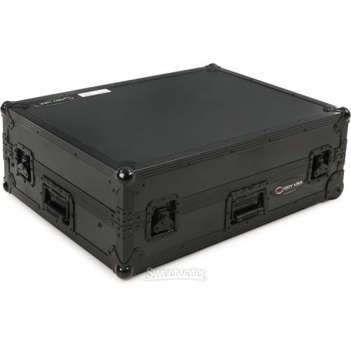  Odyssey FZGSDDJ1000BL1UCW Flight Zone Case with Glide Platform and 1U Rack Space - Black Label