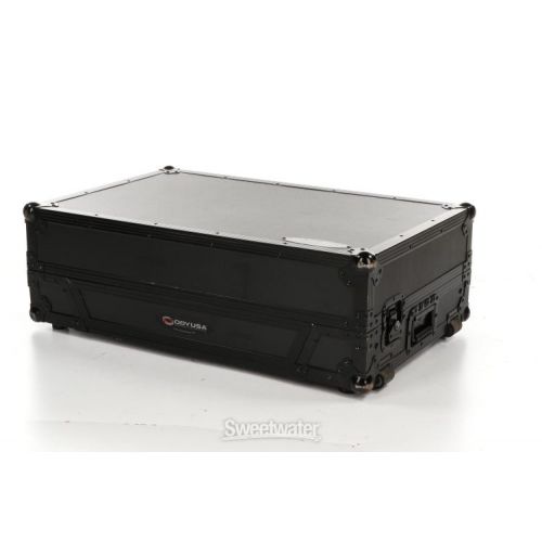  Odyssey FZGSDDJ1000W1BL Flight Zone Case with Glide Platform and 1U Rack Space - Black Label Used