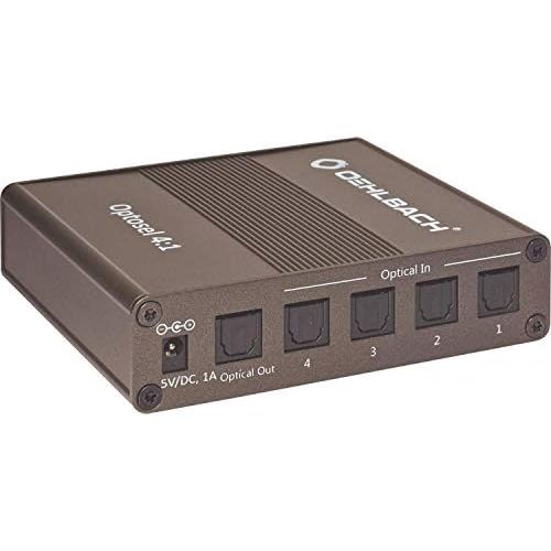  [아마존베스트]OEHLBACH XXL HDMI - SWITCHER 4100. 4 to 1. Certified, HDCP compliant, Booster, Autoswitching, Award winning. STAR RATING : 5.