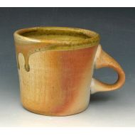 /OffCenterClay WOOD-FIRED MUG #26 - Woodfired Mug - Wood Fired Mug - Wood-Fired Pottery - Anagama - Ash Glazed Mug