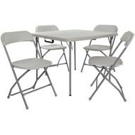 Office Star PCT-05 Table and Chair Set, 5-Piece Square