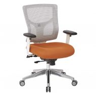 Office Star ProGrid Chair White/Orange