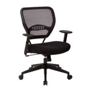 Office Star Products Office Star SPACE AirGrid Back Managers Office Chair with Black Mesh Fabric