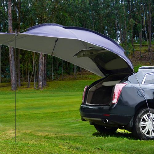  Offroading UBOWAY Awning Sun Shelter - Waterproof Auto Canopy Camper Trailer Tent Roof Top for SUV, MPV, Hatchback, Minivan, Sedan, Camping, Outdoor，5-6Persons