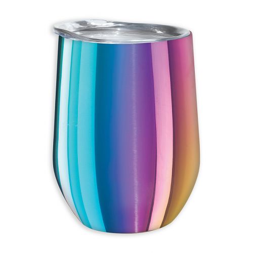  Oggi Cheers Stainless Steel Wine Tumbler with Acrylic Lid