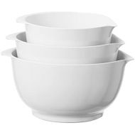 Oggi 3-Piece Mixing Bowl Set, White: Melamine Mixing Bowls: Kitchen & Dining