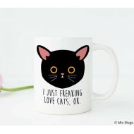 /OhCoffeeMugs Cat Lover Gift Funny Cat Mug Funny Cat Gifts Cat Owner Gift Crazy Cat Lady Mug Kitty Mug Meow Mug Cute Cat Mug Black Cat Coffee Mug c211