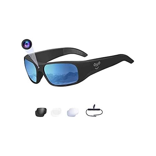  OhO sunshine 32GB Water Resistance Video Sunglasses,Xtreme Sporting 1080 HD Video Recording Camera and Polarized UV400 Protection Safety Lenses.