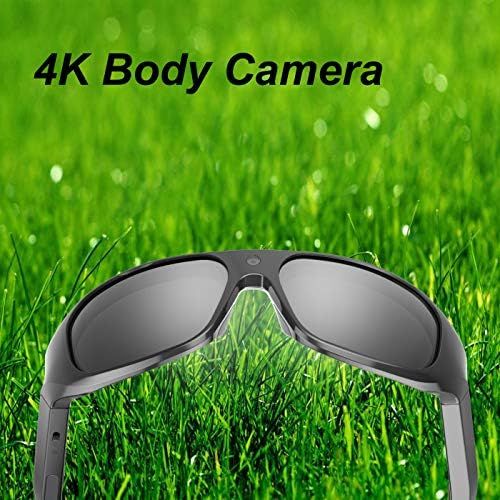  OhO sunshine 4K Ultra HD Water Resistance Video Sunglasses, Sports Action Camera with Built-in 32GB Memory and Polarized UV400 Protection Safety Lenses,Unisex Sport Design