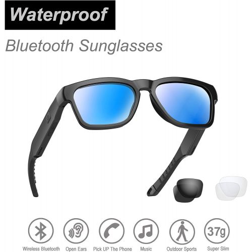  [아마존베스트]OhO sunshine OhO Bluetooth Sunglasses,Open Ear Audio Sunglasses Speaker to Listen Music and Make Phone Calls, Water Resistance and Full UV Lens Protection and Compatiable for All Smart Phones